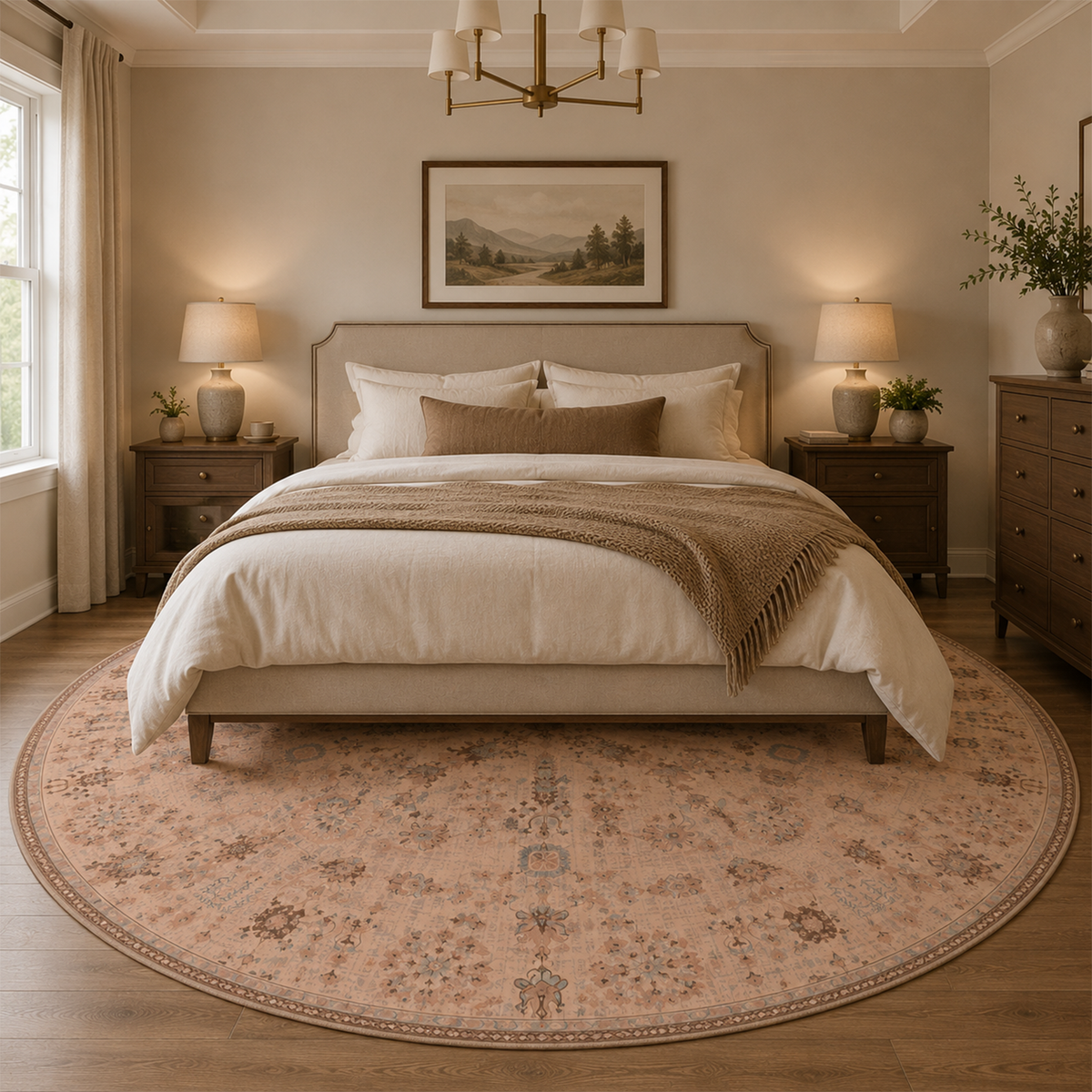 Blush Symmetrical Motif Rug