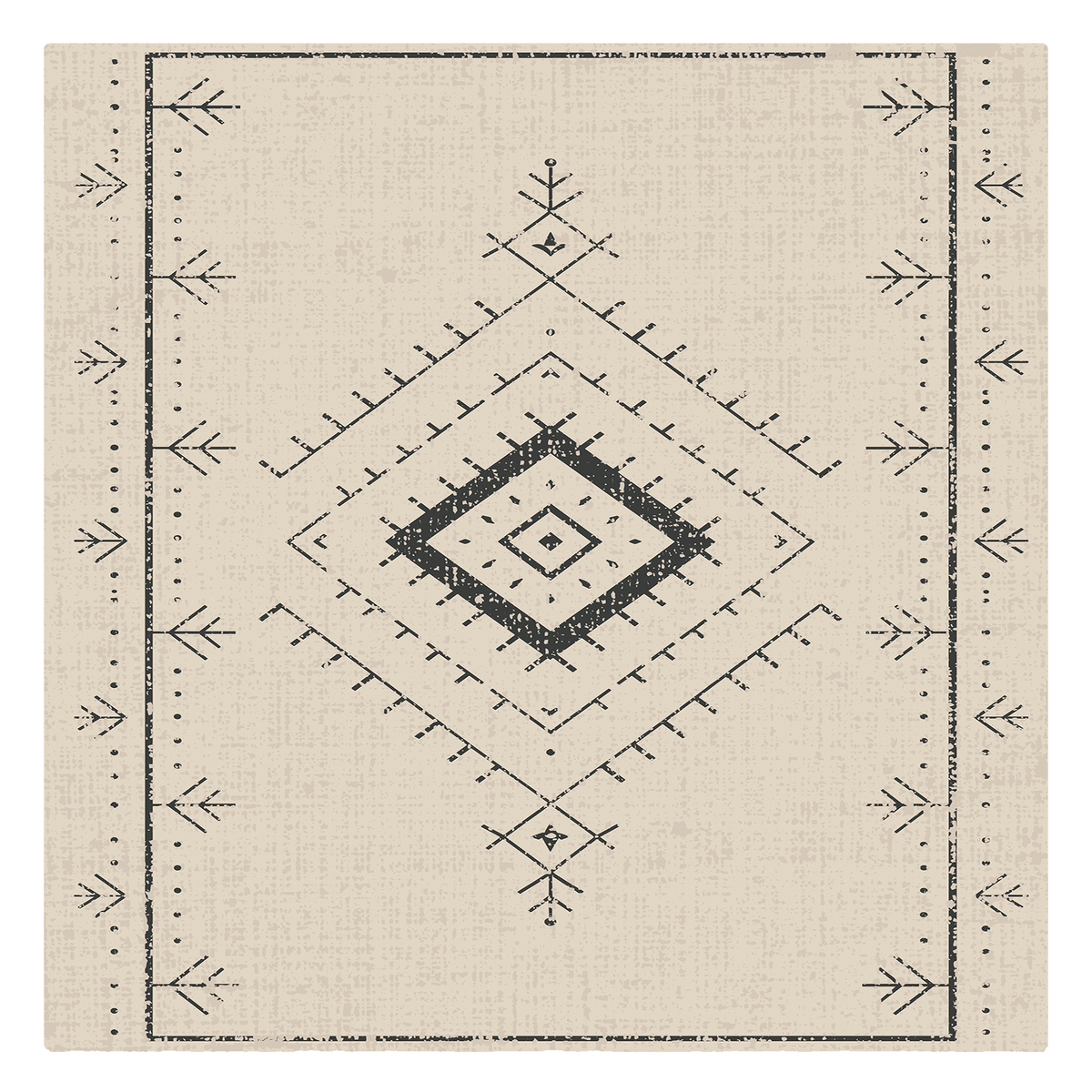Tribal Diamond Line Rug