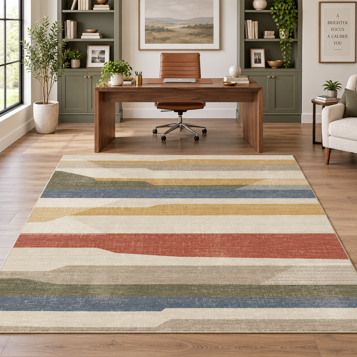 Sunset Horizon Stripe Rug