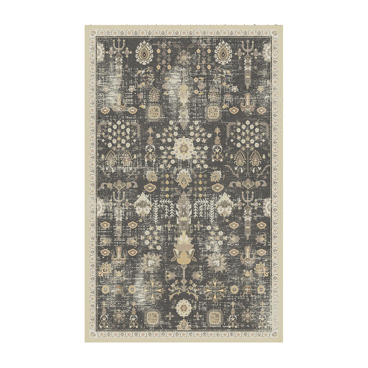 Charcoal Tree of Life Rug