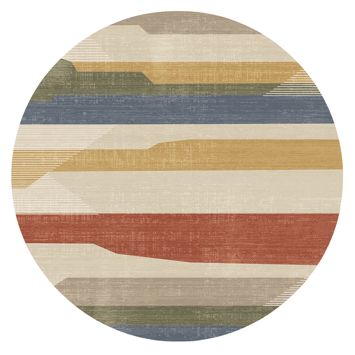 Sunset Horizon Stripe Rug