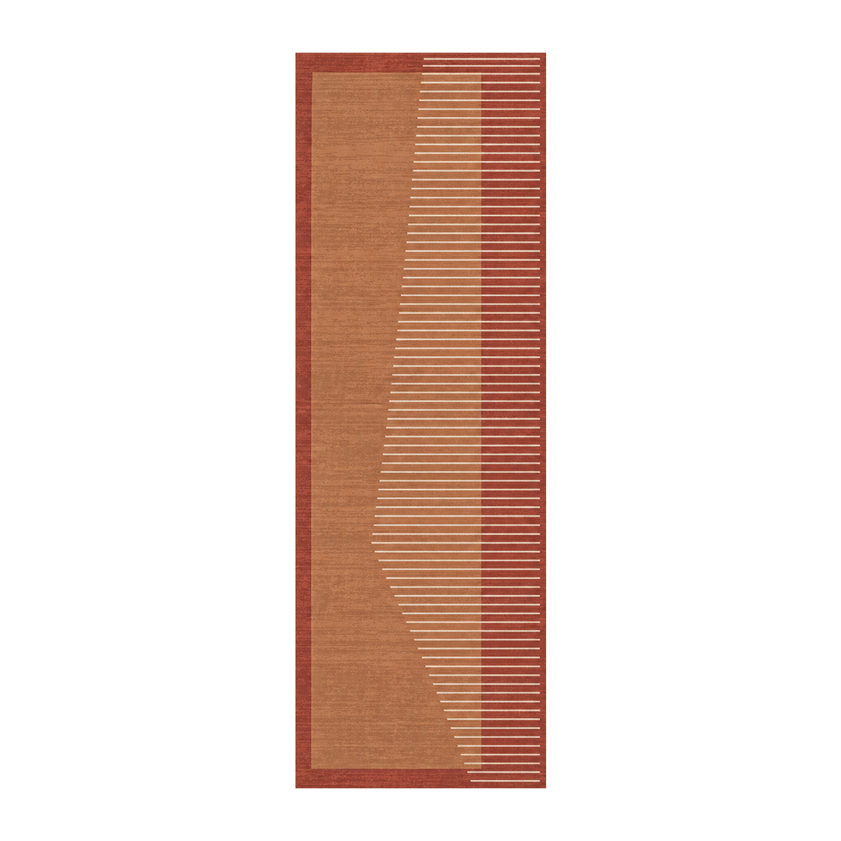 Terracotta Linear Arch Rug