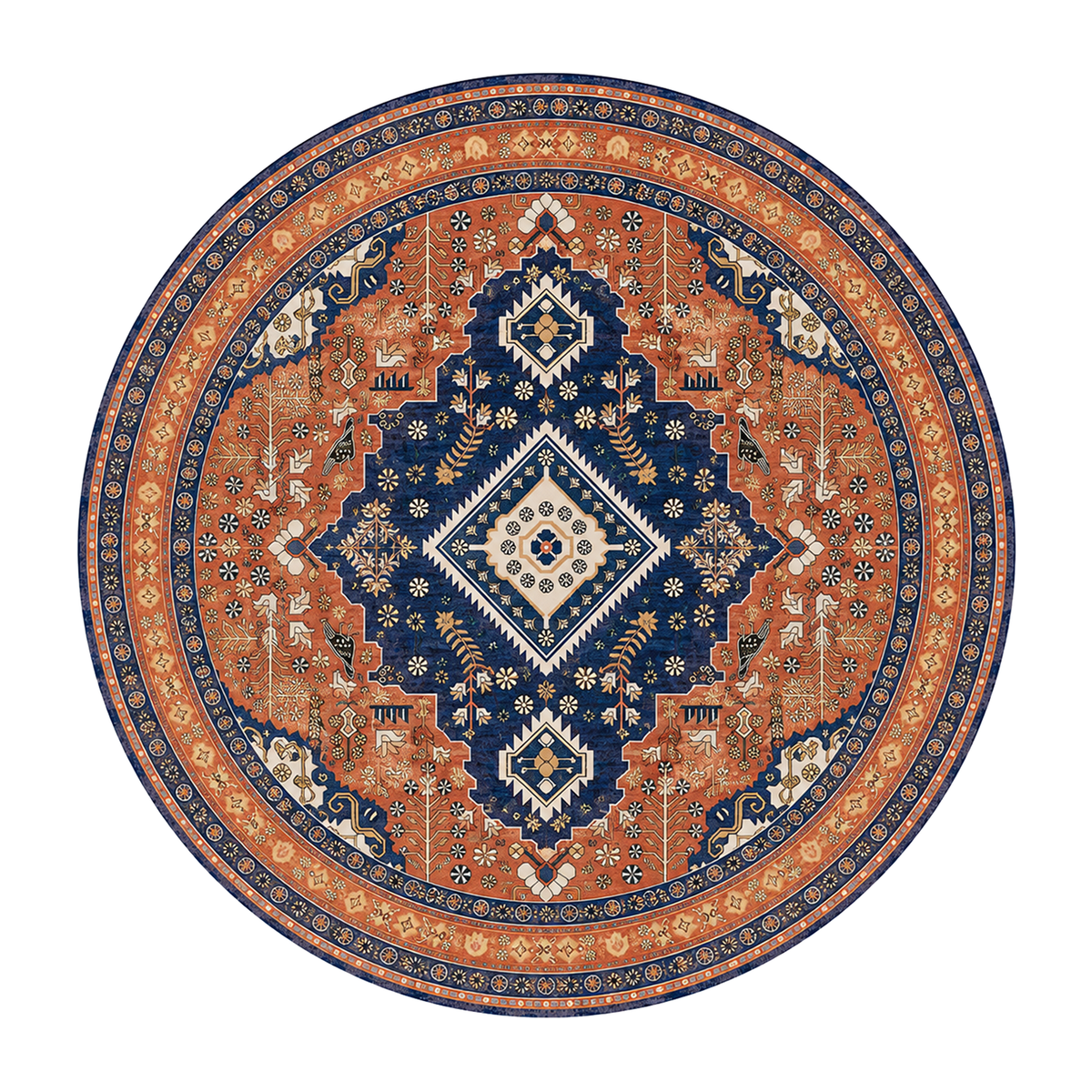 Terracotta Heritage Medallion Rug