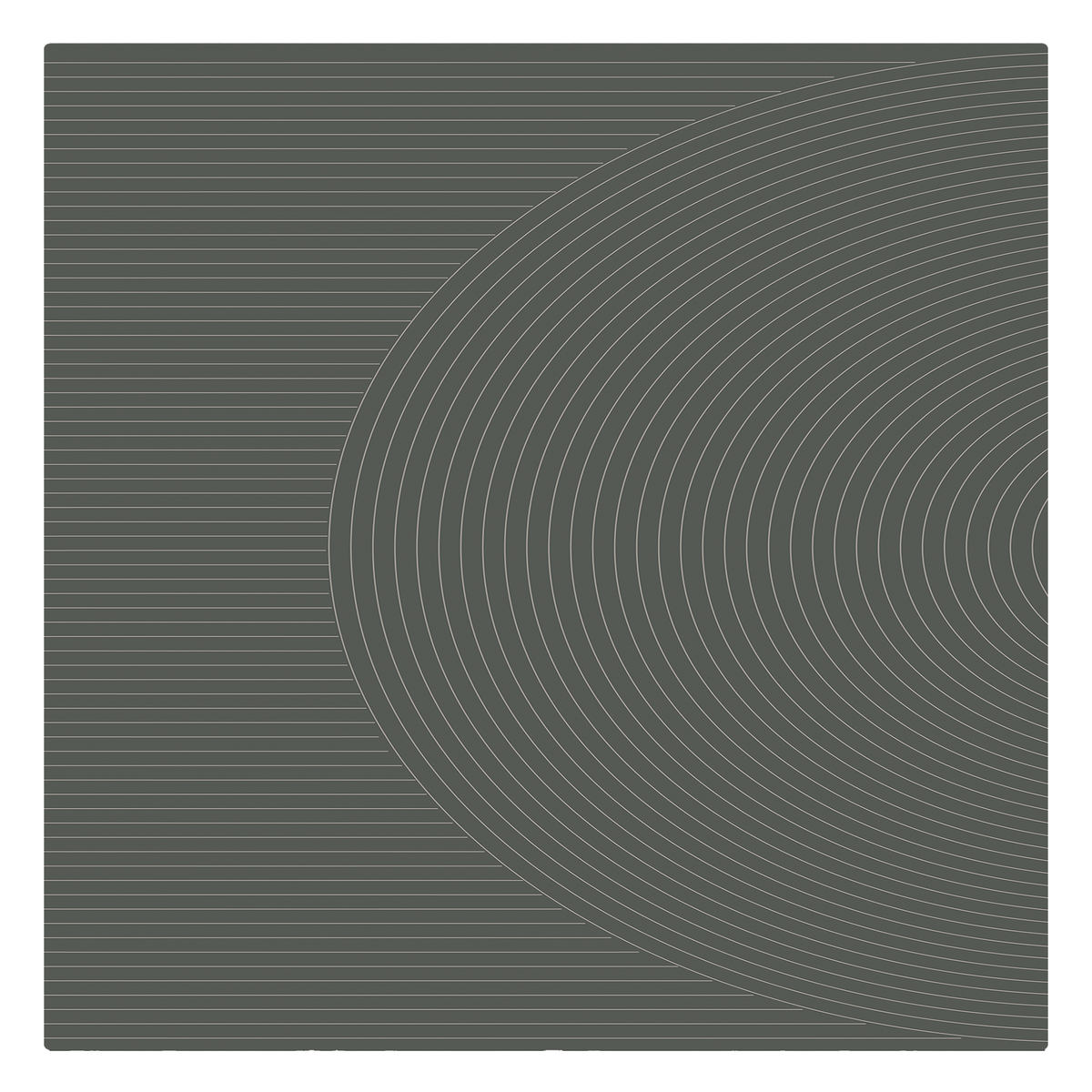 Sage Concentric Arc Rug