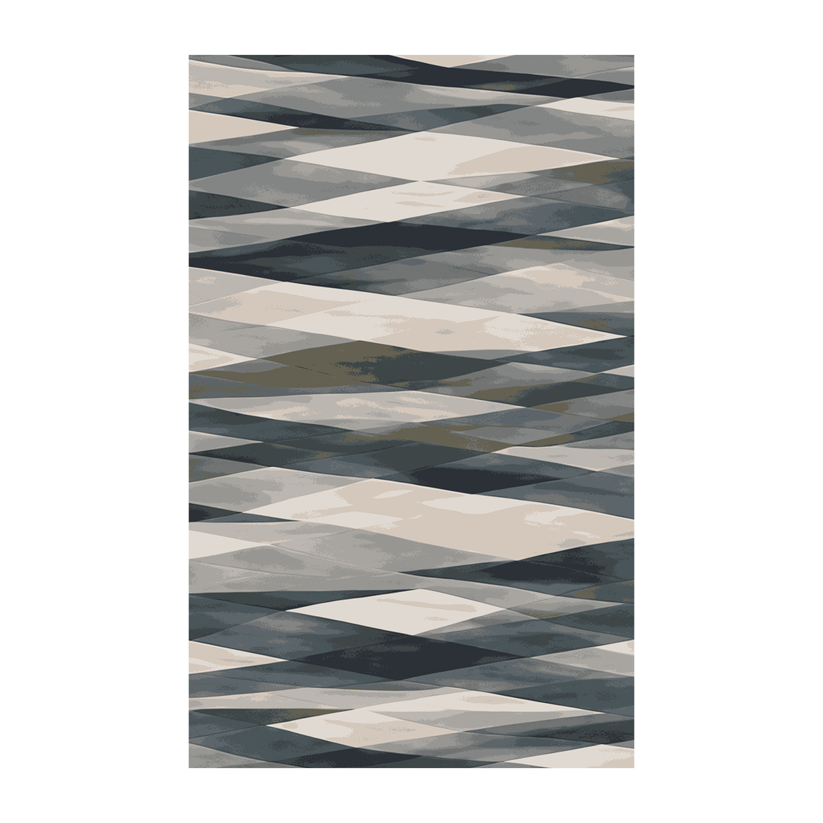 Slate Prism Geometric Rug