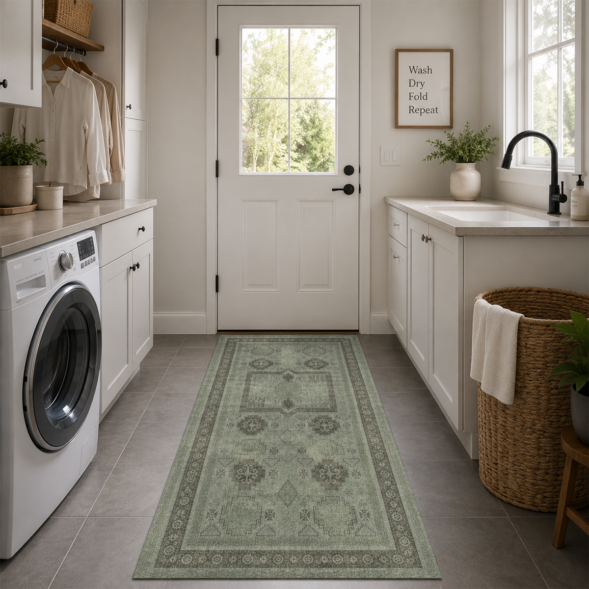 Sage Heritage Tribal Rug