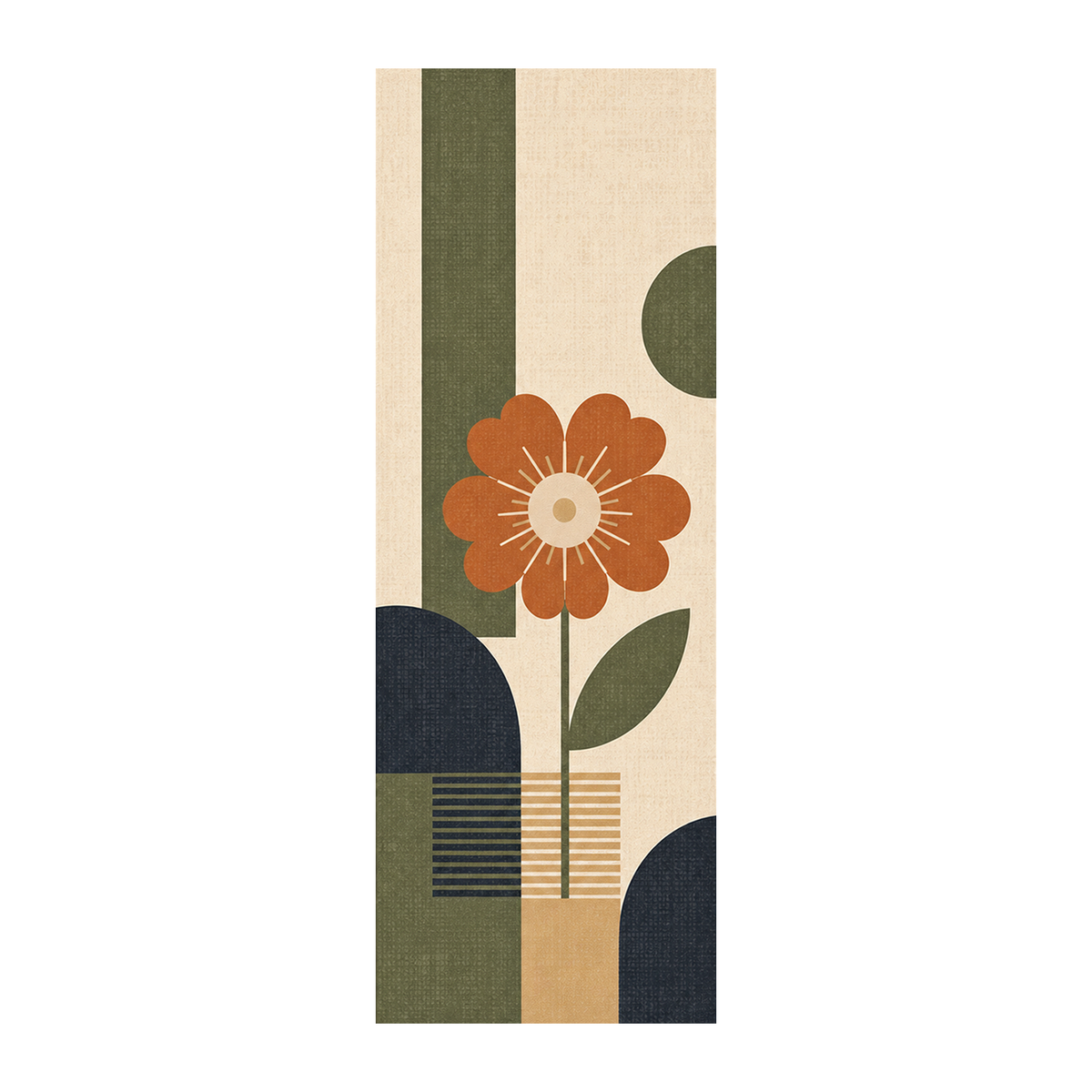 Retro Daisy Garden Rug