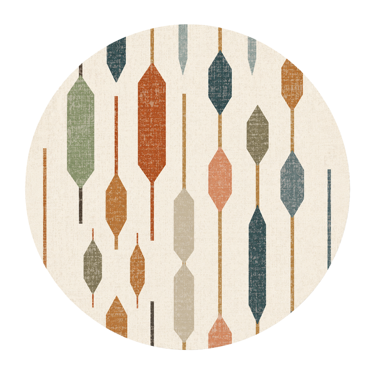 Retro Linear Geo Rug