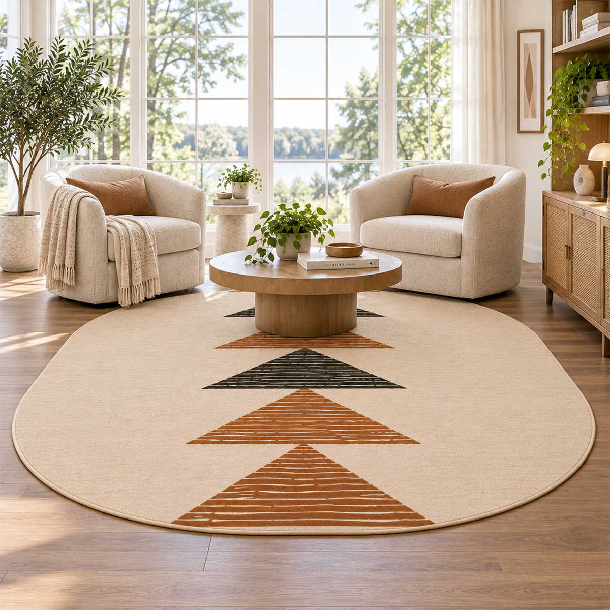 Stacked Triangle Rug