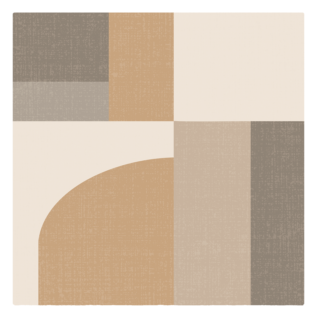Modern Neutral Curve Rug