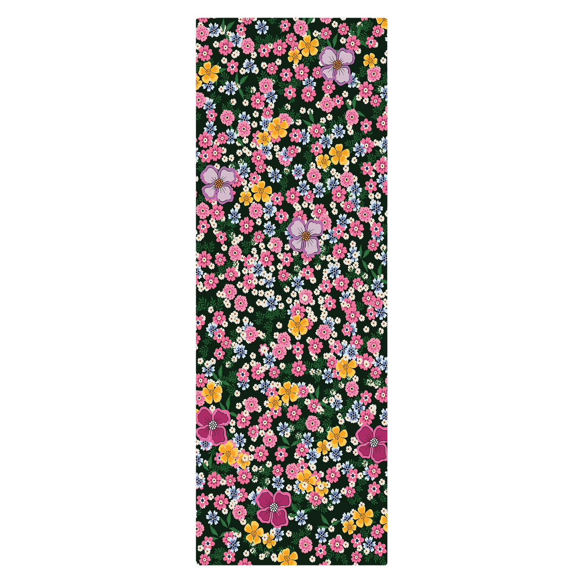 Midnight Blossom Garden Rug