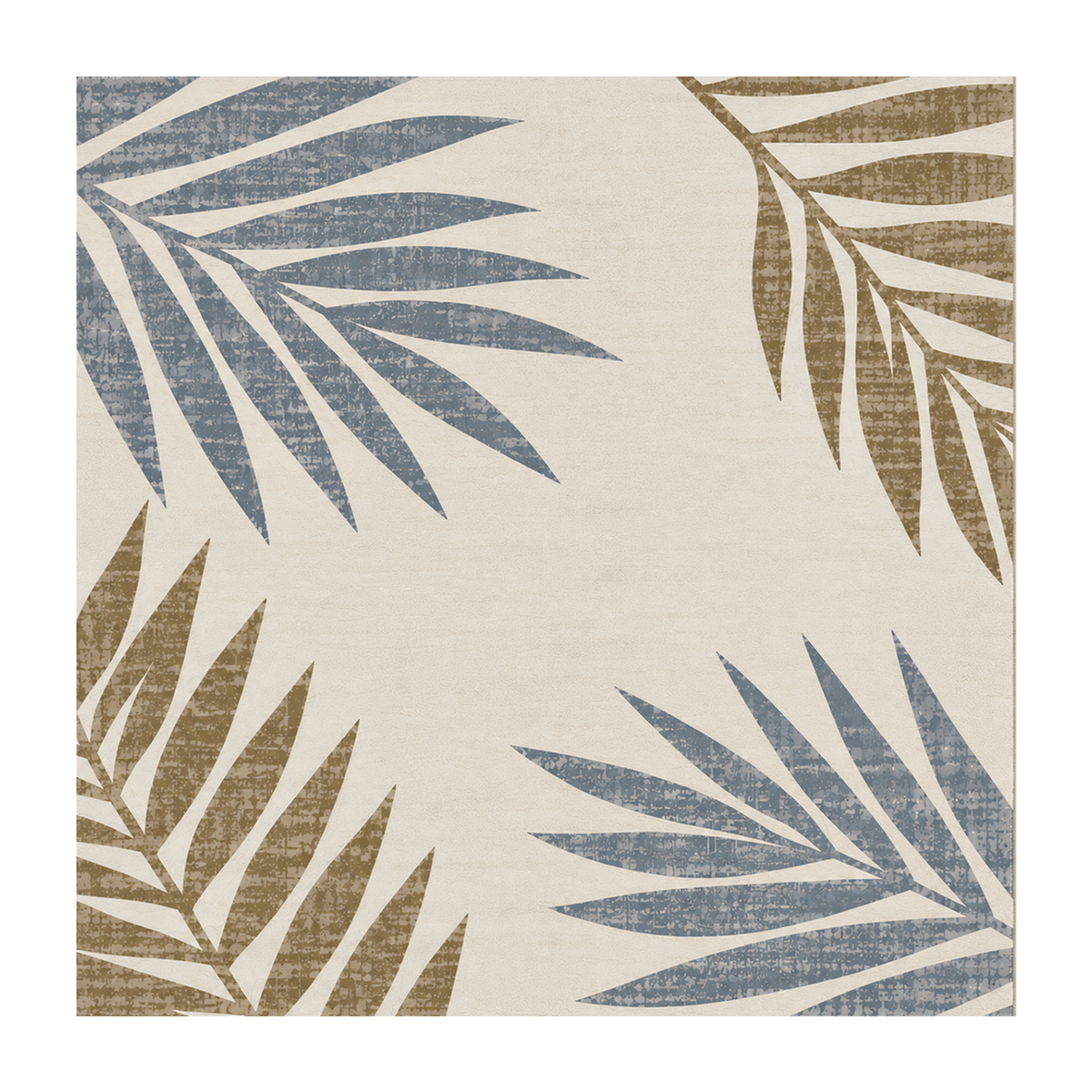 Coastal Palm Leaf Rug