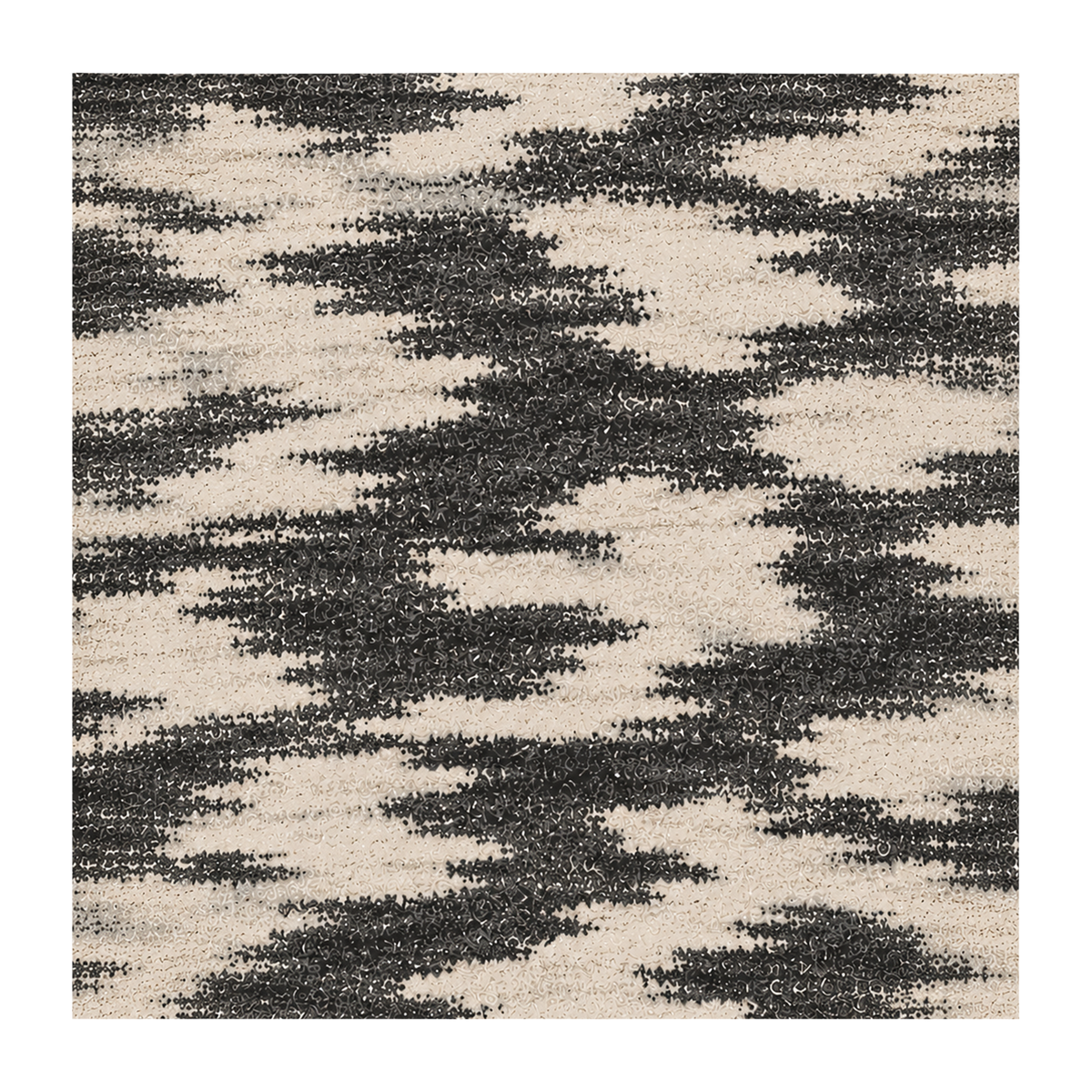 Charcoal Cloud Abstract Rug
