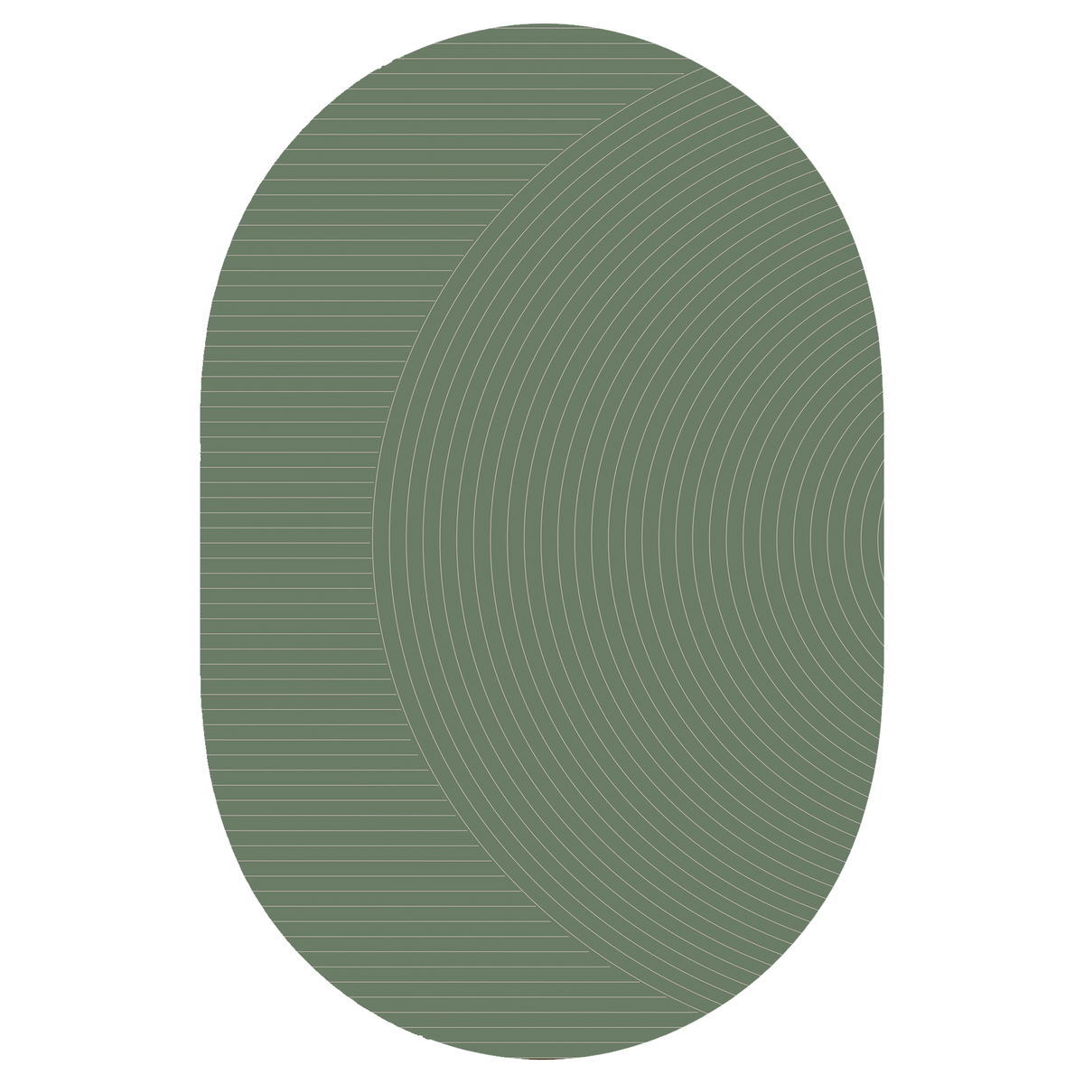Sage Ripple Line Rug