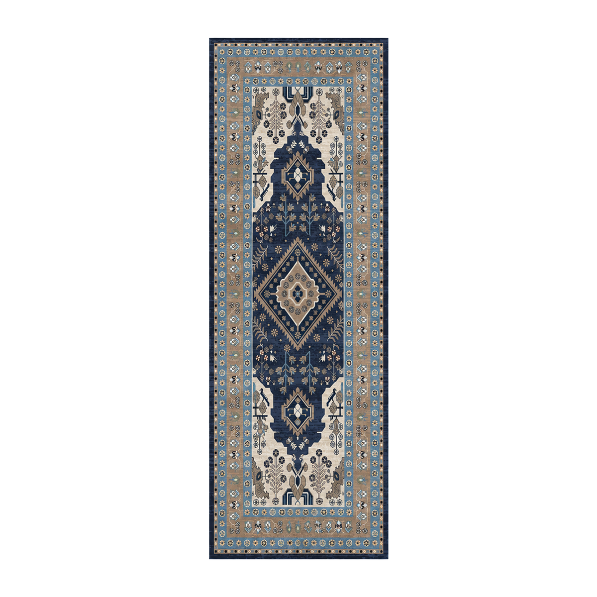 Heritage Navy Medallion Rug