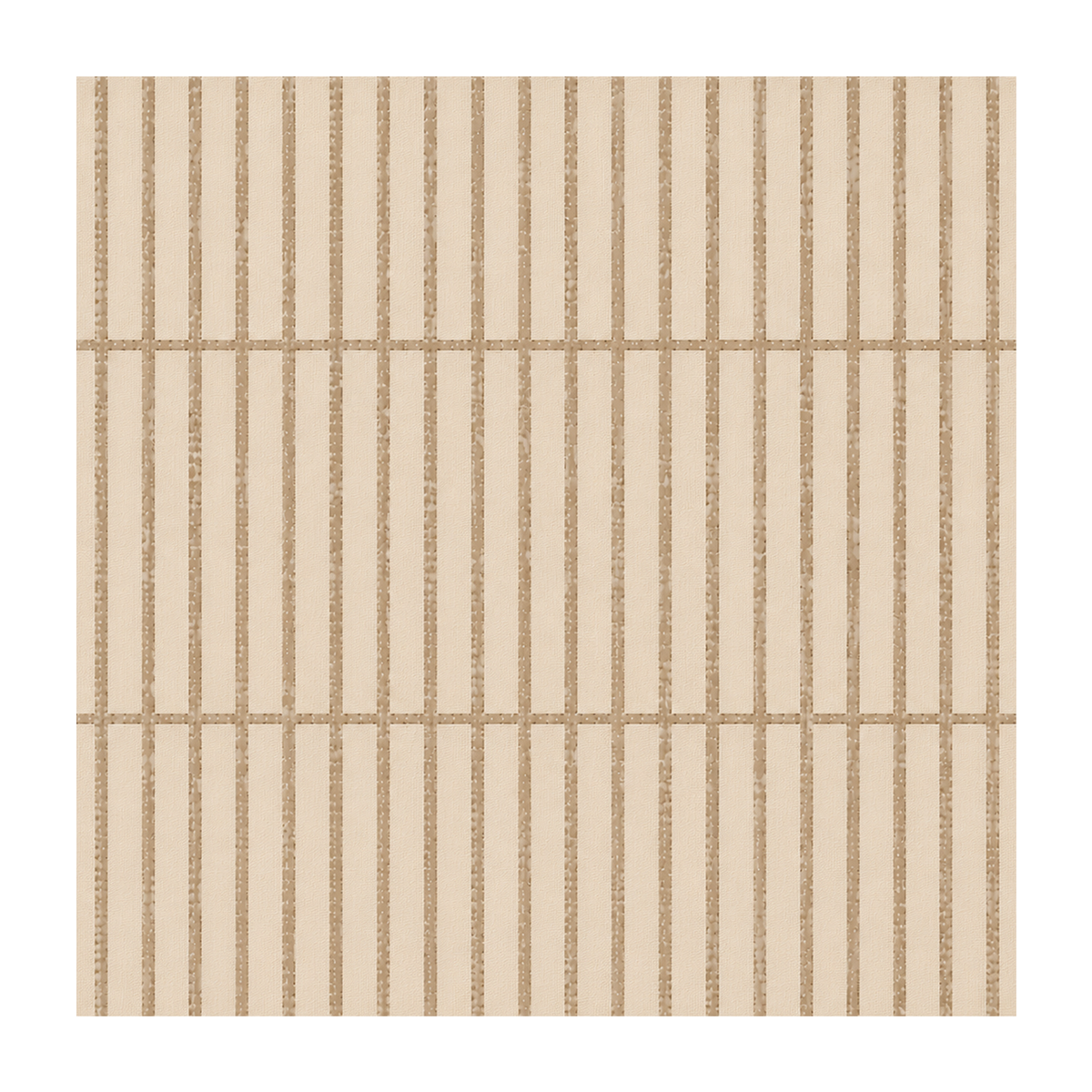 Beige Pinstripe Grid Rug