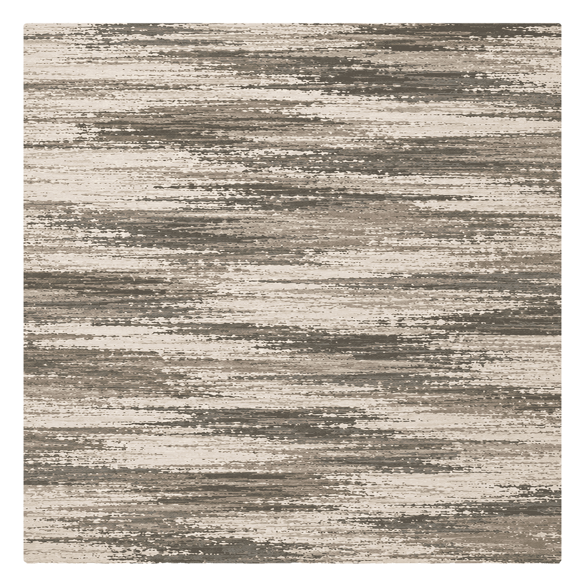 Taupe Brushstroke Abstract Rug