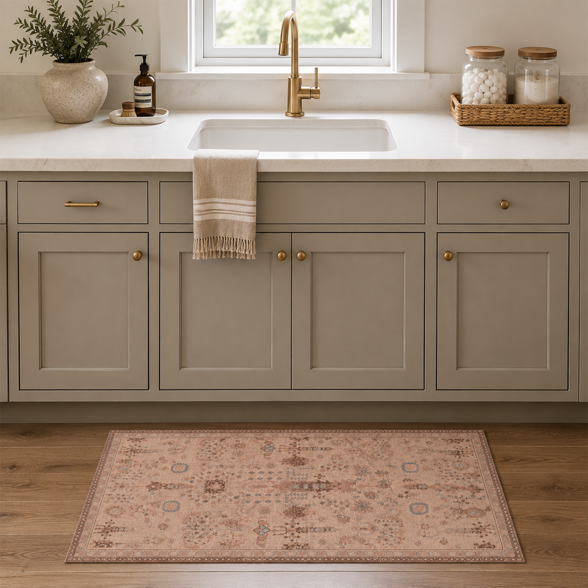 Blush Symmetrical Motif Rug