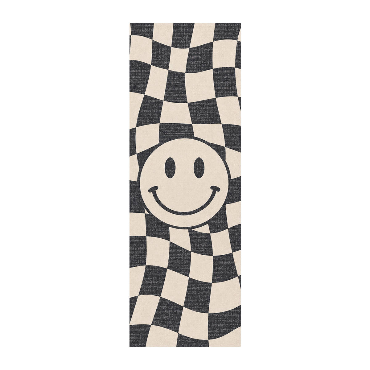 Checkerboard Smiley Rug