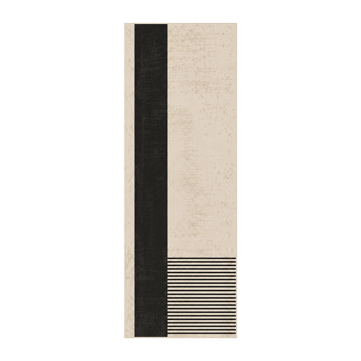Minimalist Block & Stripe Rug