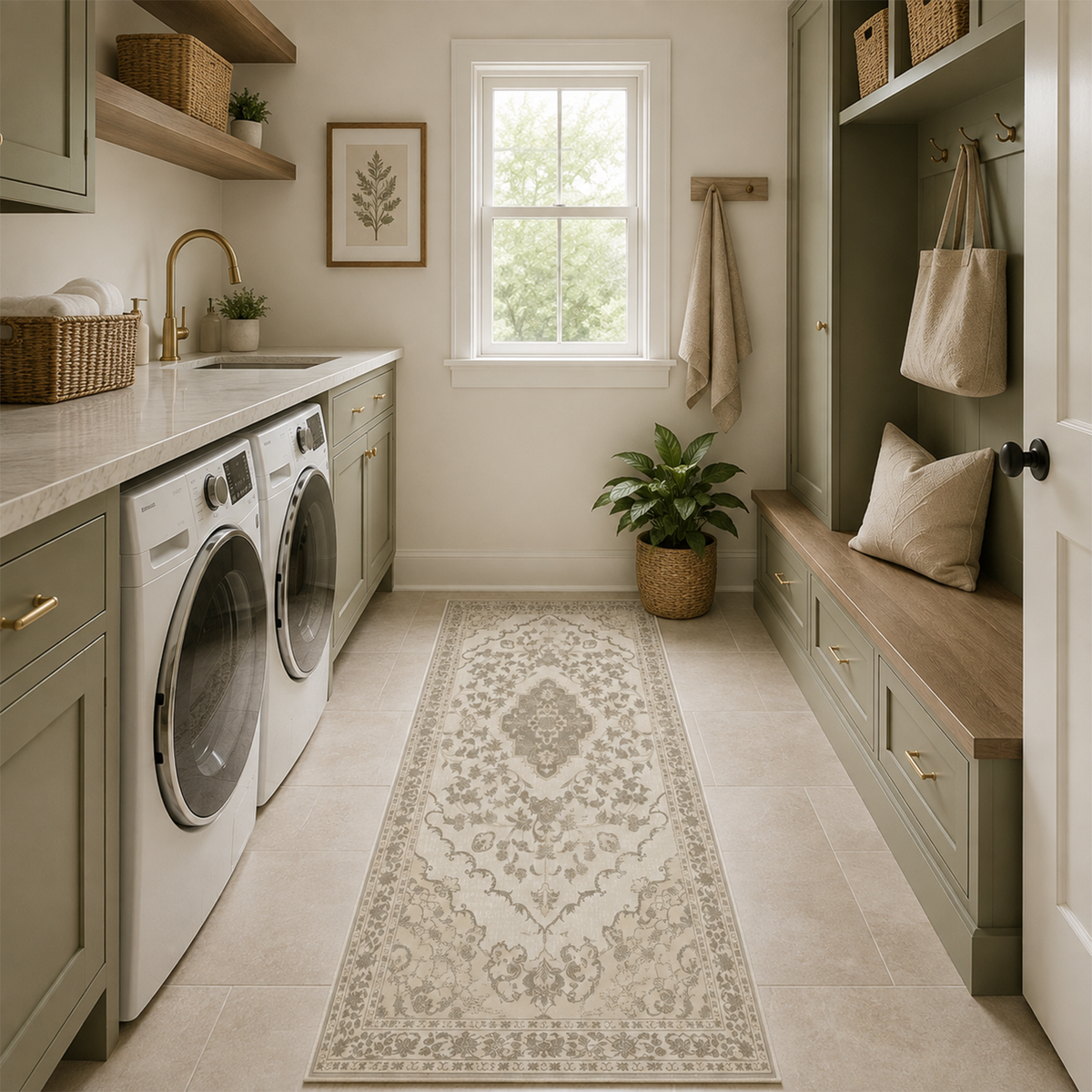 Traditional Persian Medallion Rug