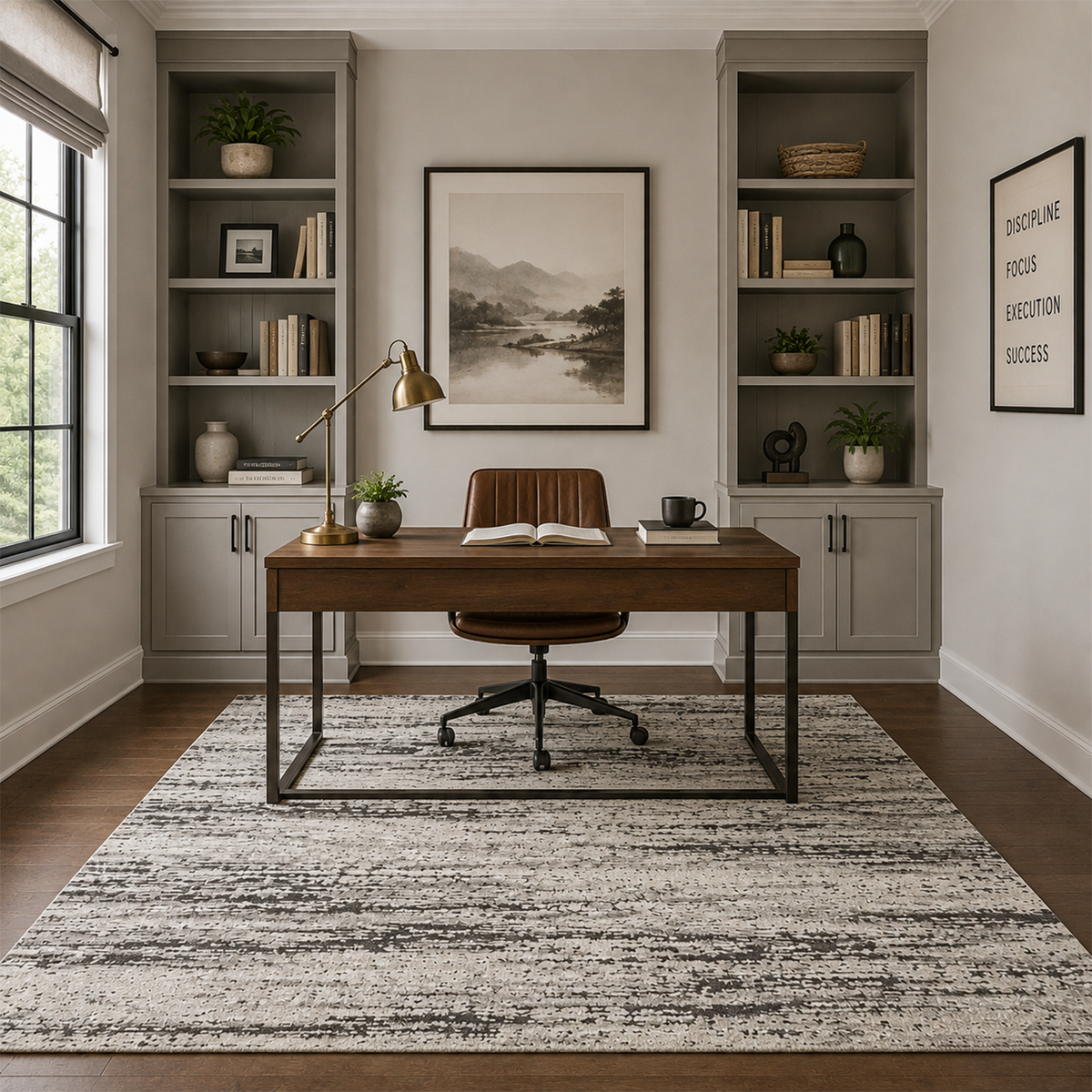 Graphite Streak Area Rug