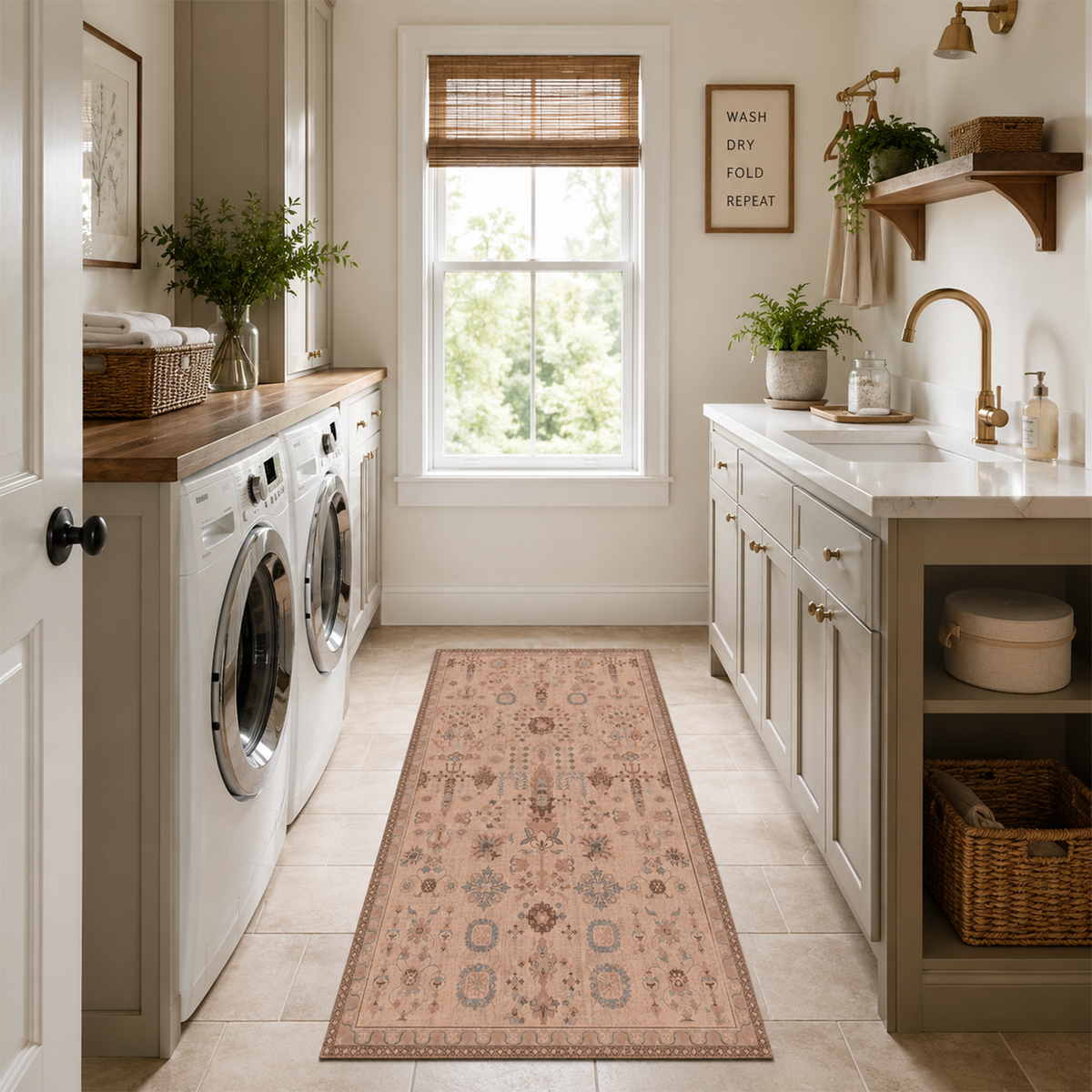 Blush Symmetrical Motif Rug