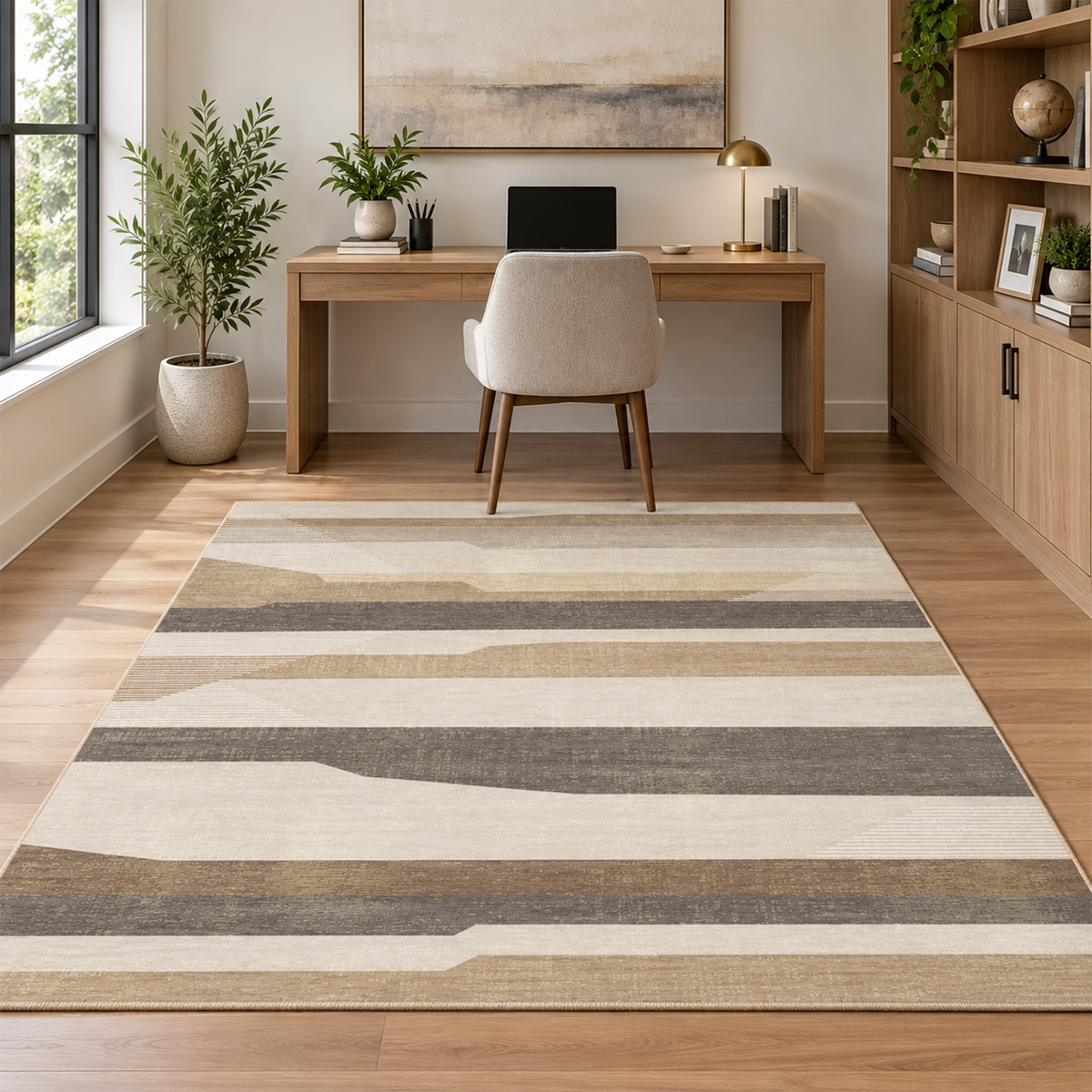 Horizon Stripe Abstract Rug