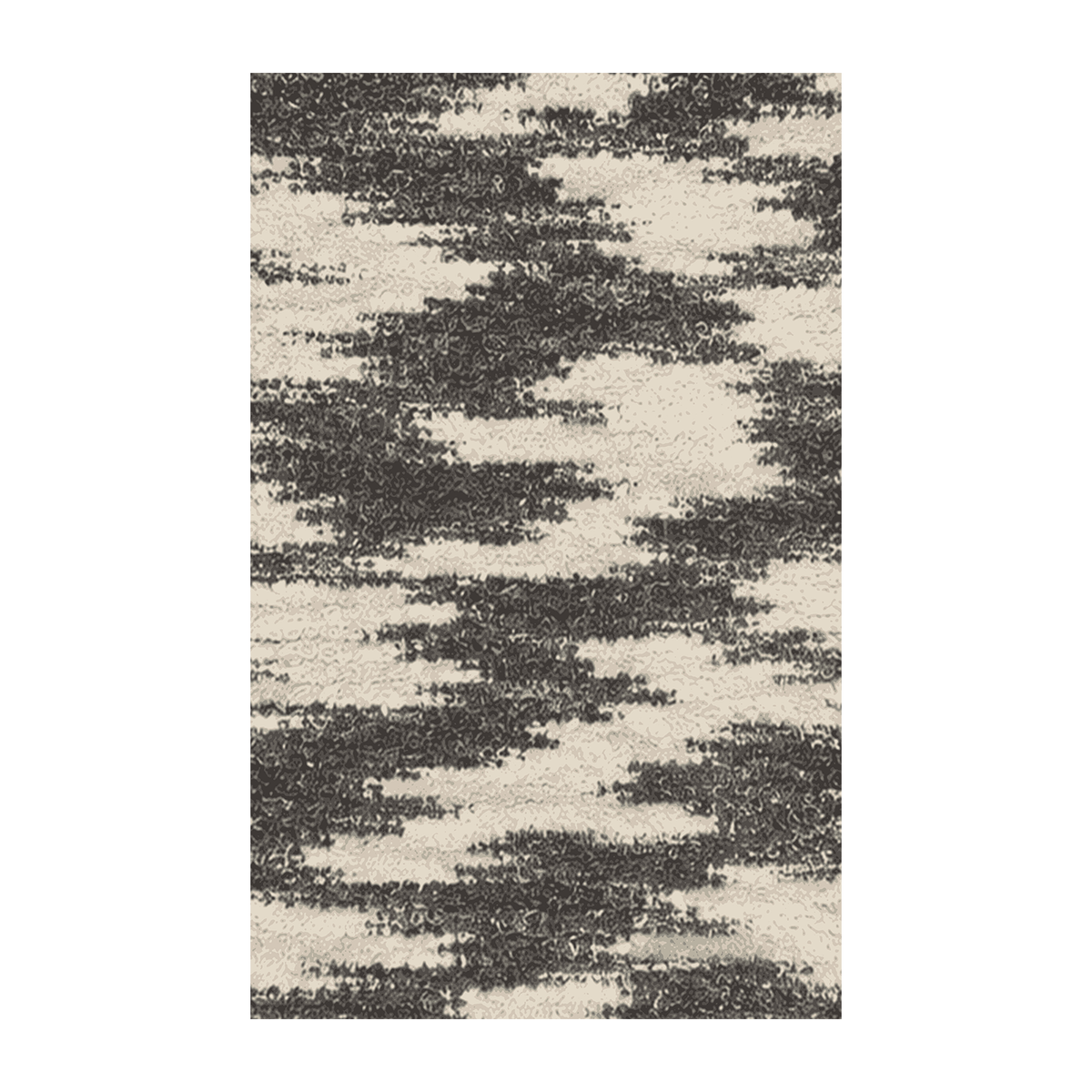 Charcoal Cloud Abstract Rug