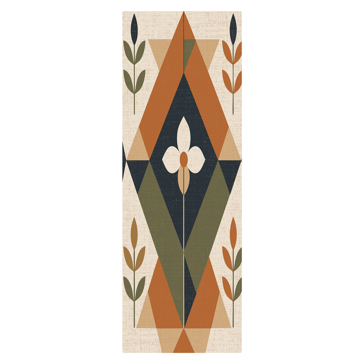 Botanical Geo Diamond Rug