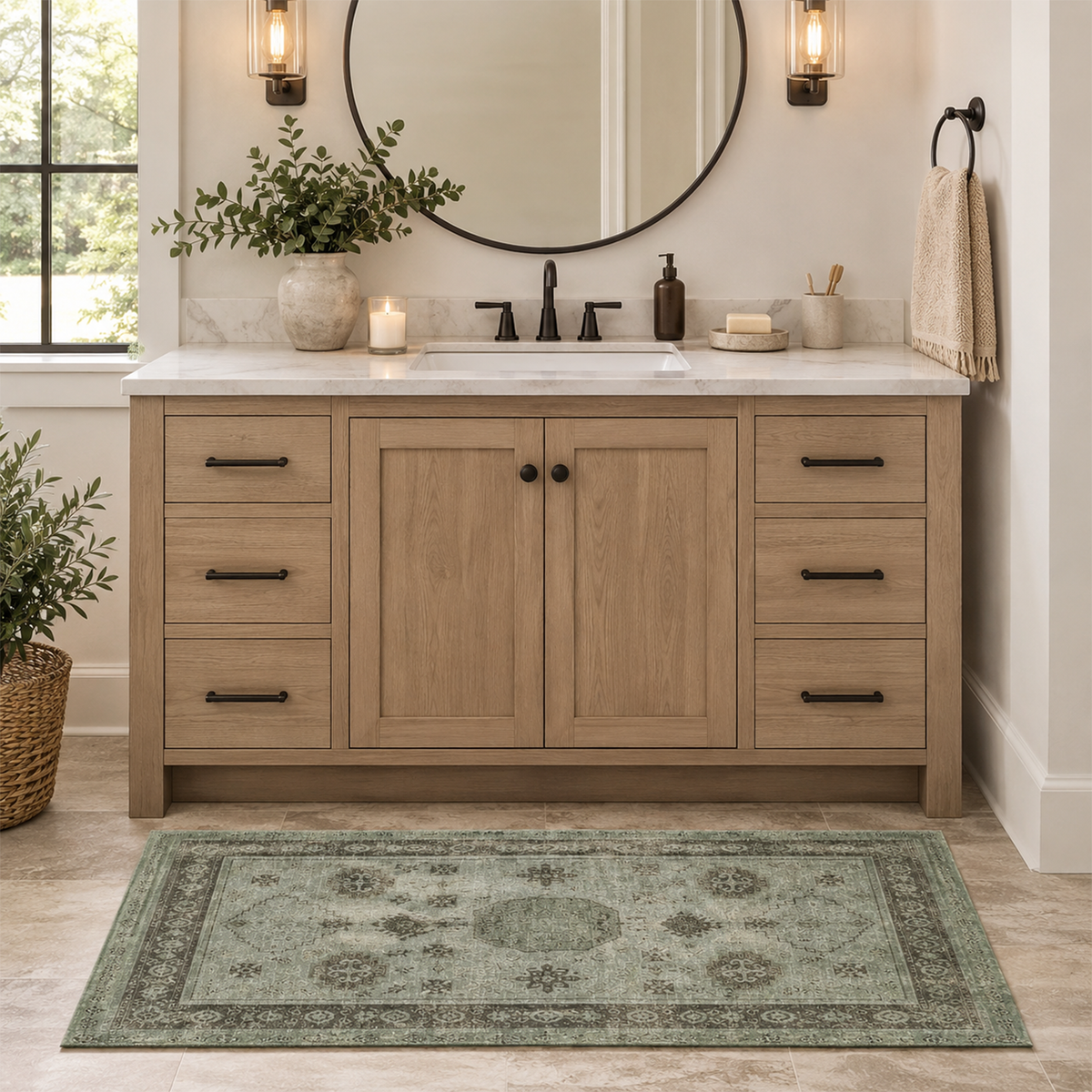 Sage Heritage Tribal Rug