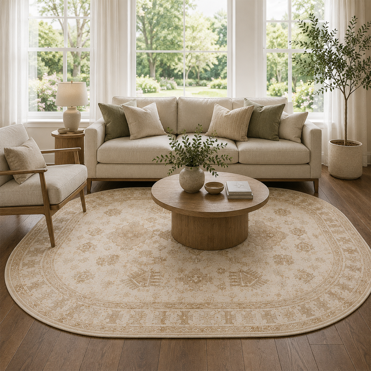 Vintage Tribal Medallion Rug