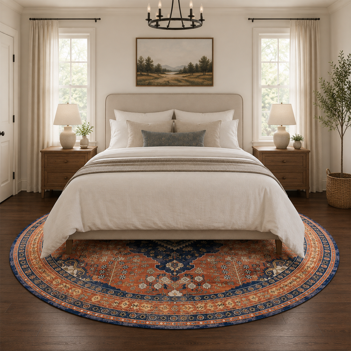 Terracotta Heritage Medallion Rug