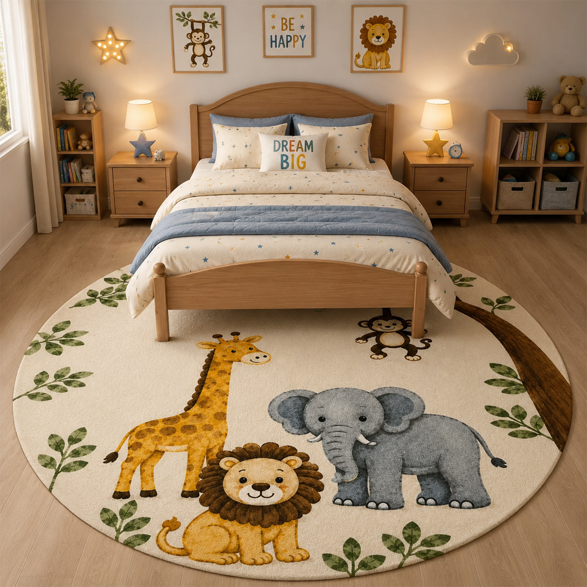 Jungle Pals Kids Washable Rug