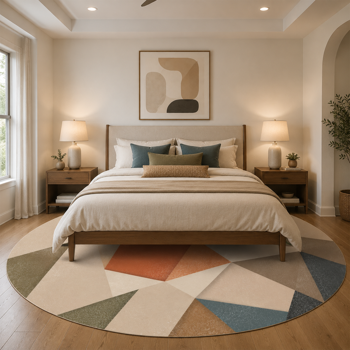 Flowing Wave Abstract Rug