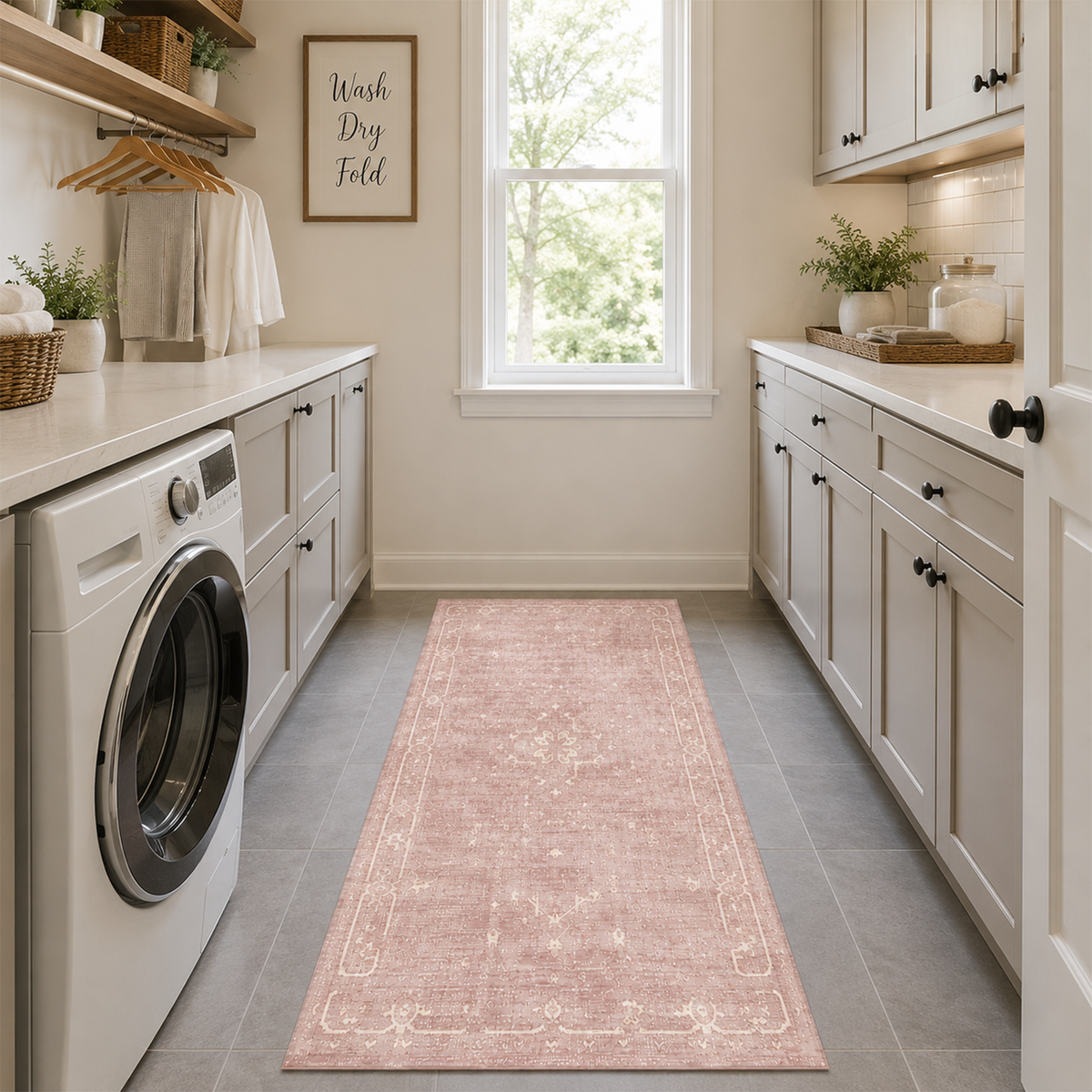 Blush Vintage Medallion Rug