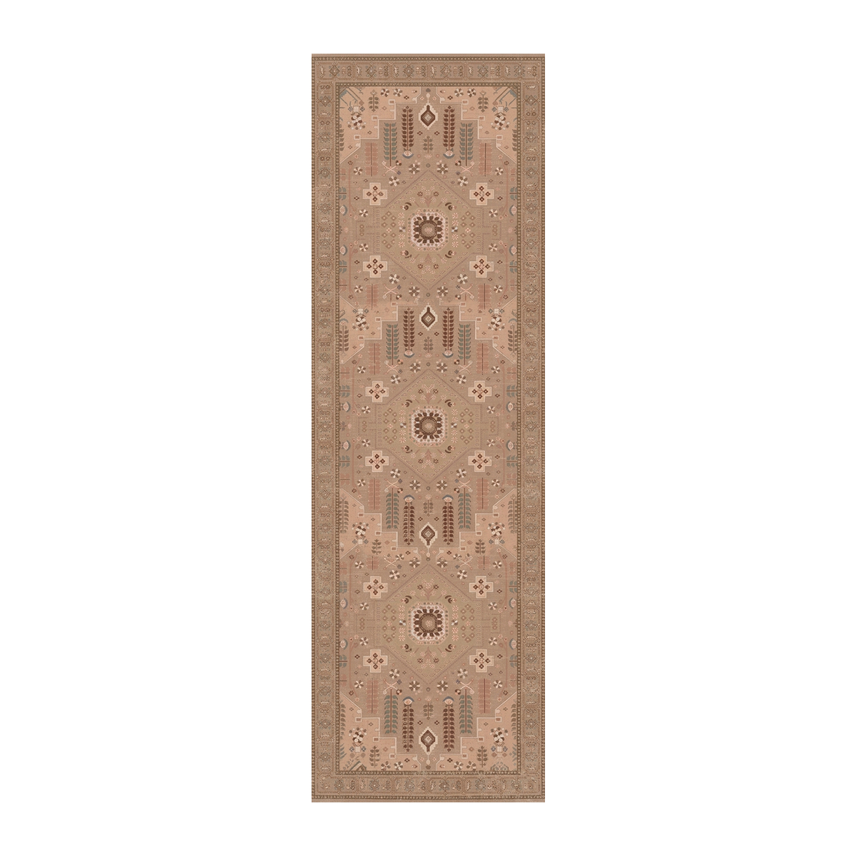 Blush Botanical Medallion Rug