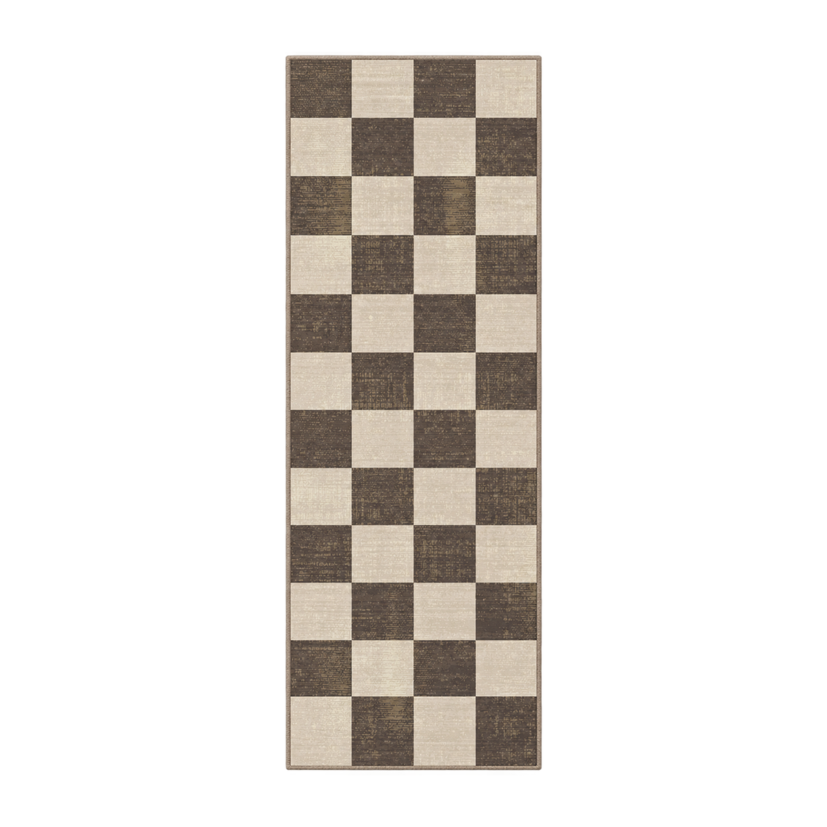 Mocha Chessboard Rug