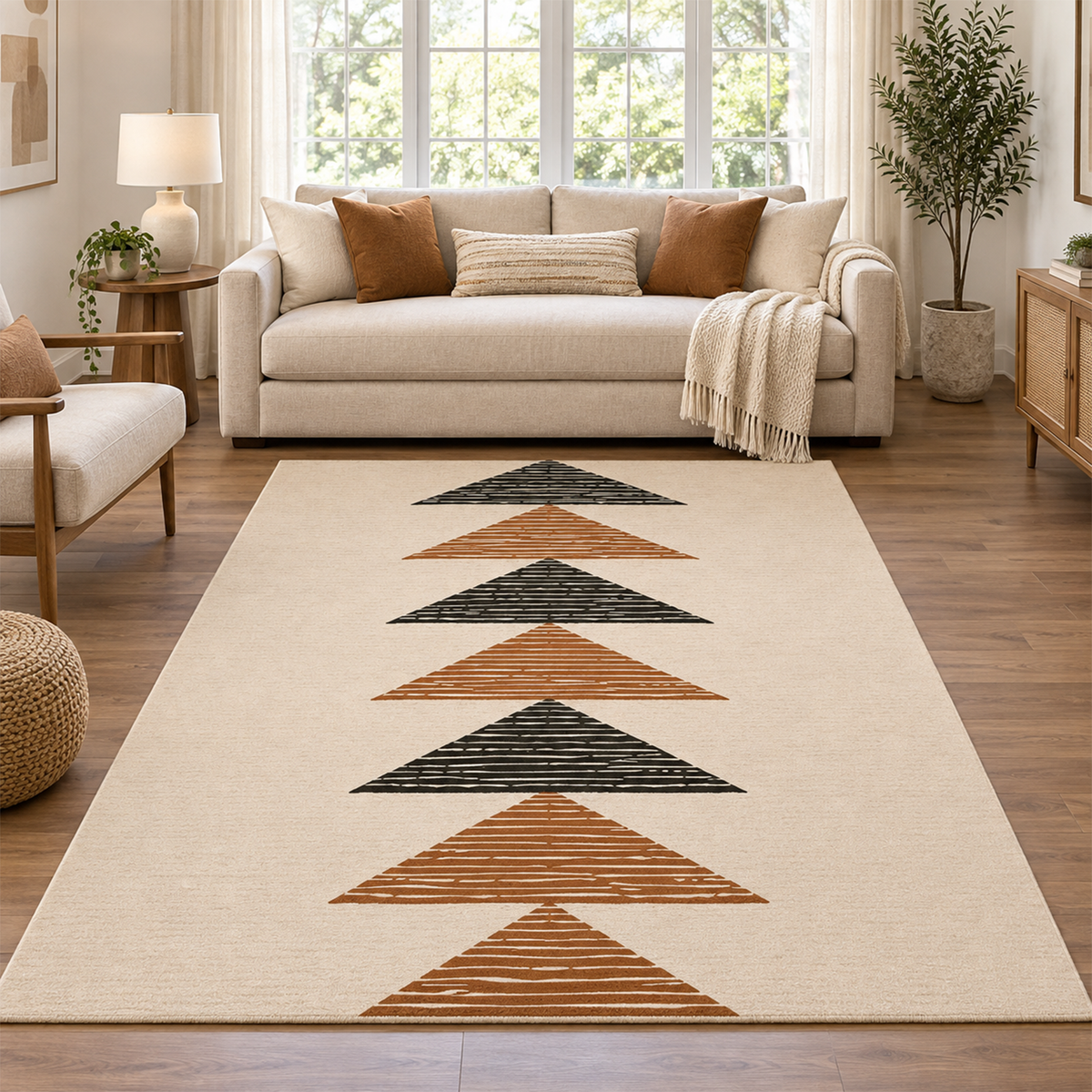 Stacked Triangle Rug