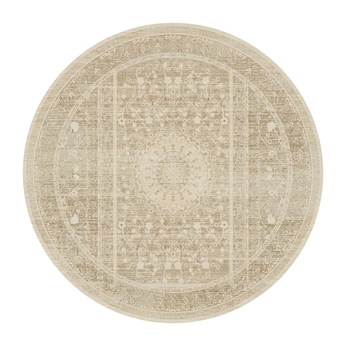 Faded Traditional Medallion Rug