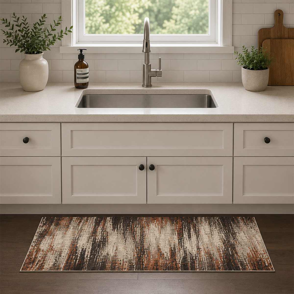 Ember Brushstroke Rug