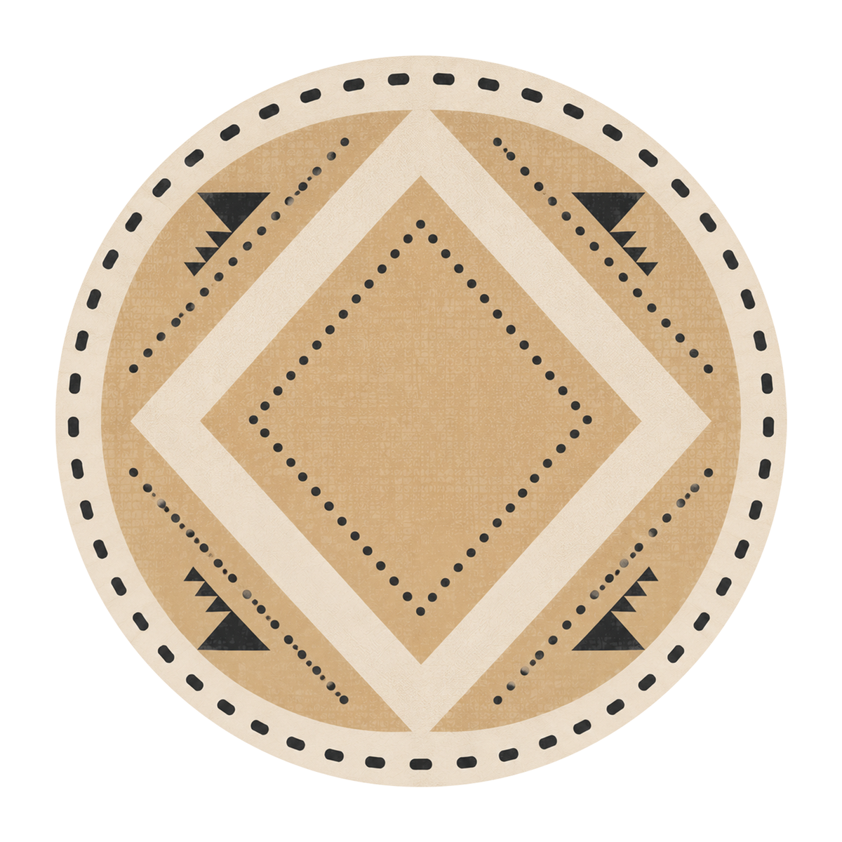 Tribal Diamond Border Rug