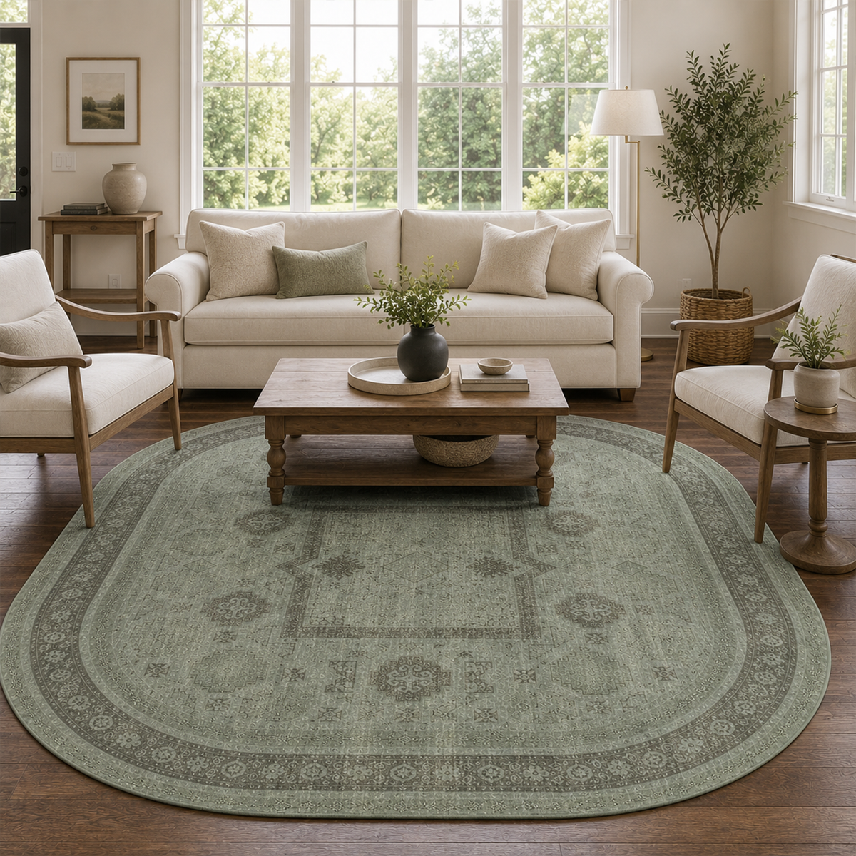 Sage Heritage Tribal Rug