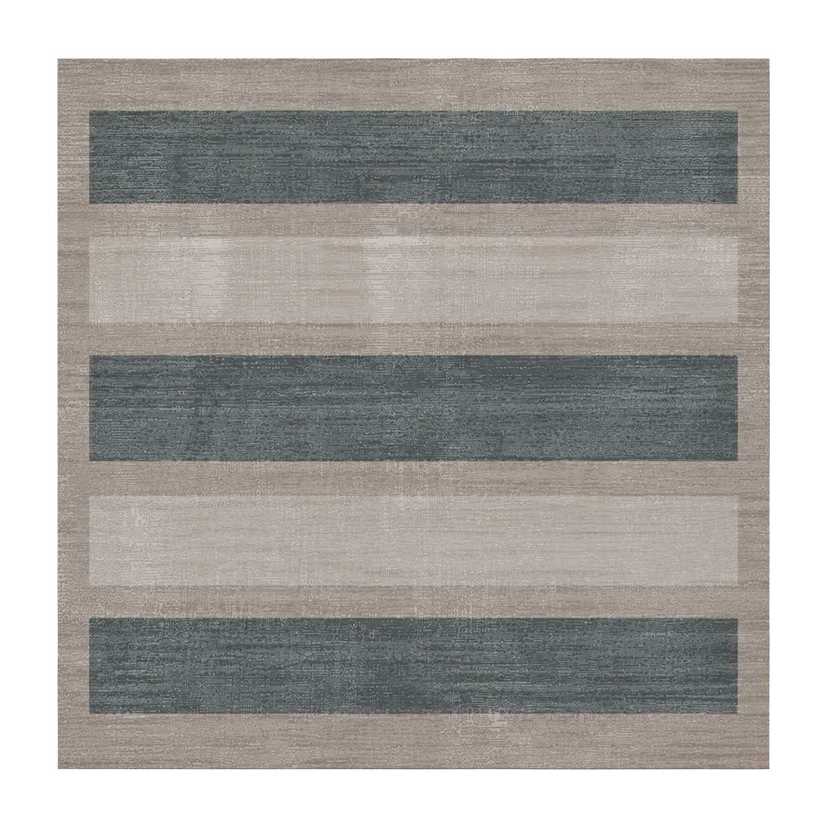 Graphite Band Rug