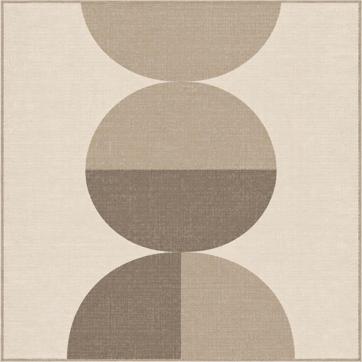 Stacked Circle Geo Rug