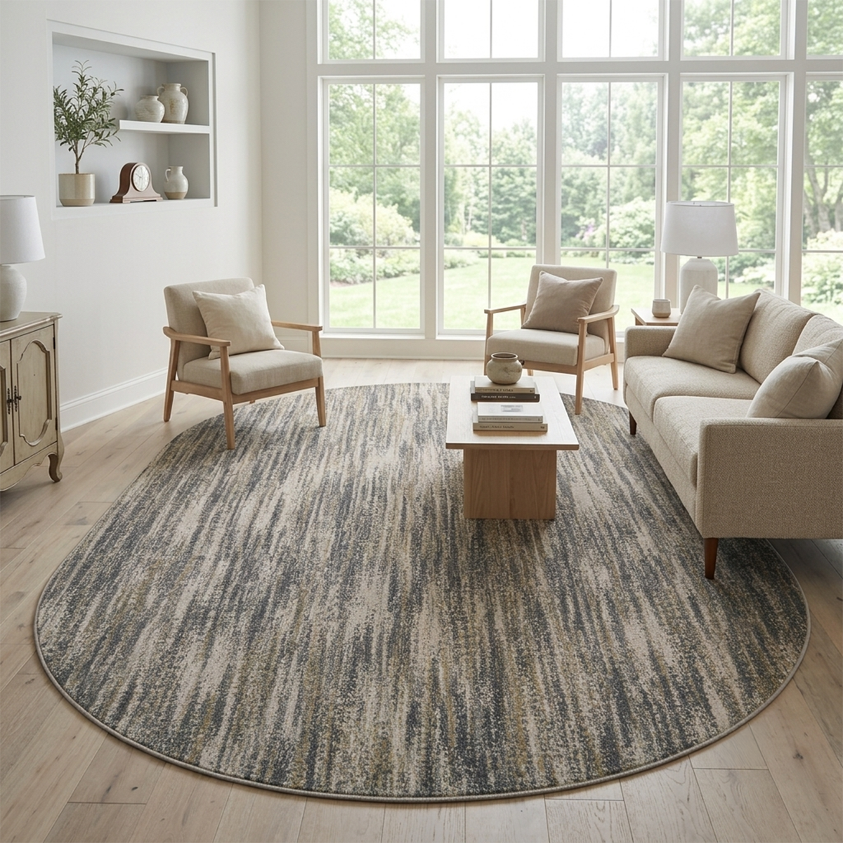 Stonewash Abstract Rug