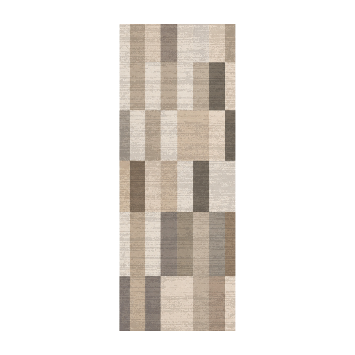 Tonal Patchwork Grid Rug