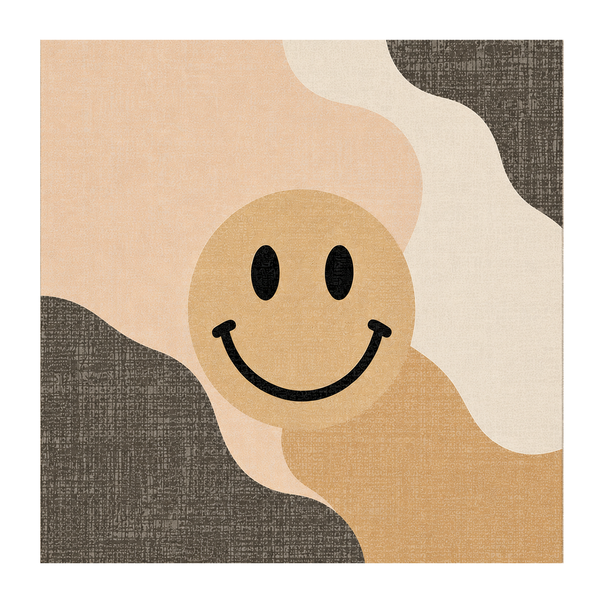 Happy Face Abstract Rug
