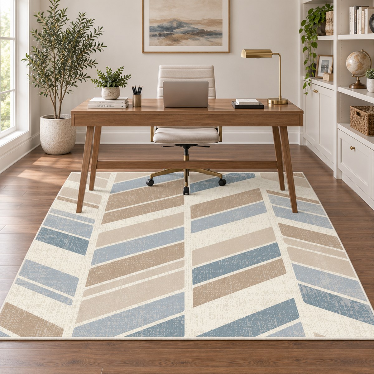 Pastel Chevron Stripe Rug