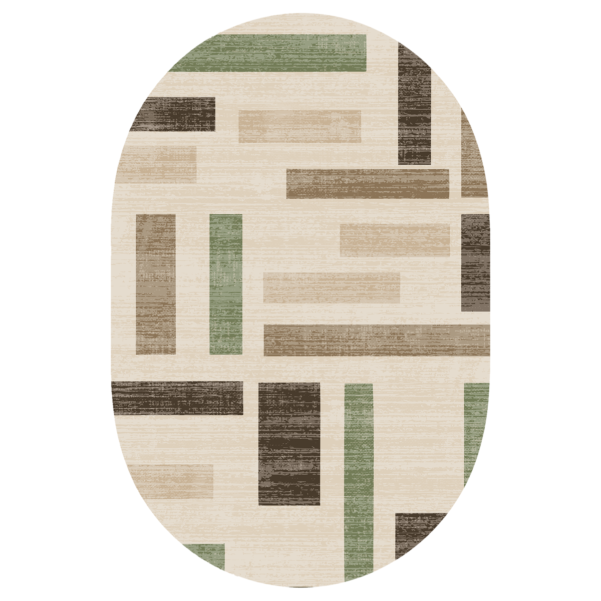 Sage Block Abstract Rug